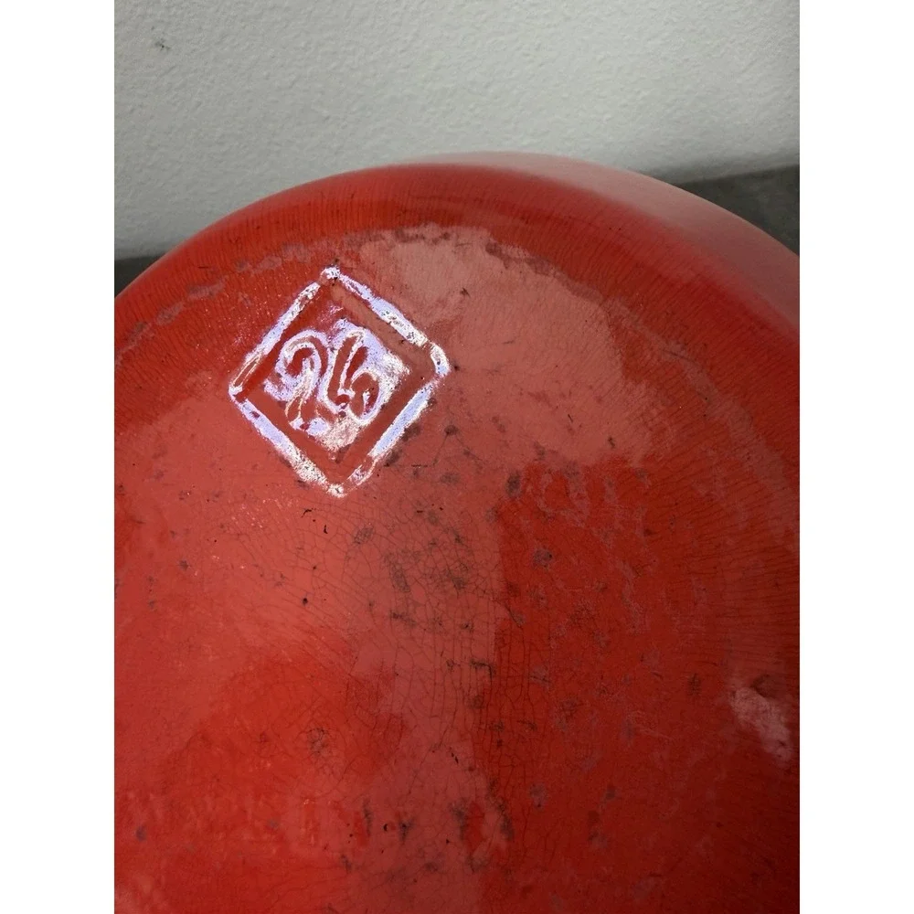 Vintage Le Creuset 24 Cast Iron Enamel Pan Skillet 9.5